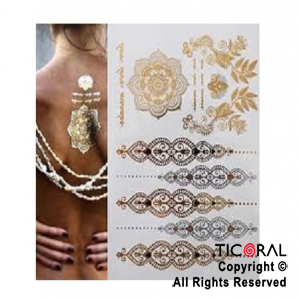 PLANCHA DE TATUAJES MANDALA (PACK X 6 UNIDADES)